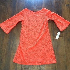 Sharagano Coral Bell sleeve Dress